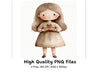 Cute Girls with Gifts Clipart Bundle