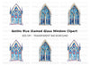 Gothic Stained Glass Window Clipart Bundle