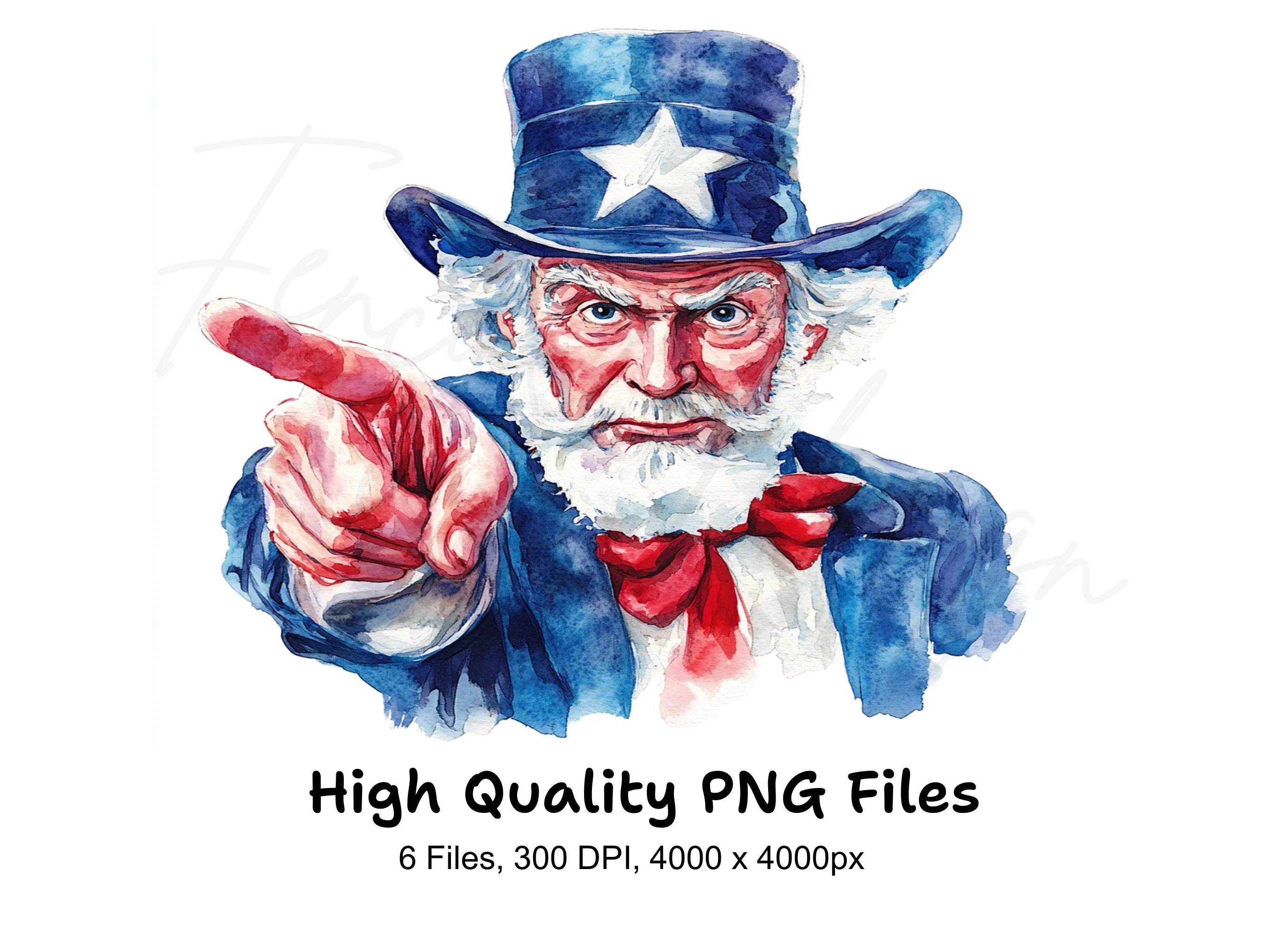 Uncle Sam Clipart Bundle
