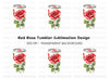 Single Red Rose Clipart Bundle
