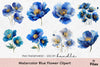 Blue Flower Clipart Bundle