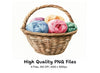 Yarn Baskets Clipart Bundle