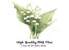 Lily of the Valley Clipart Bundle