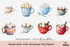 Cute Christmas Cup Clipart Bundle