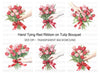 Hand Tying Tulip Bouquet Clipart Bundle