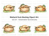 Sleeping Mallard Ducks Clipart Bundle