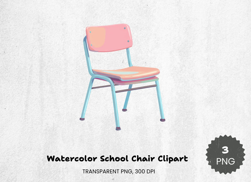 School Chair Clipart Bundle - CraftNest - Digital Crafting and Art