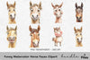 Funny Horse Faces Clipart Bundle
