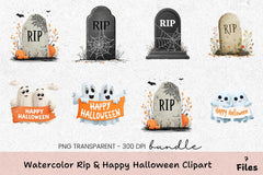 Rip & Happy Halloween Clipart Bundle - CraftNest - Digital Crafting and Art