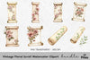 Vintage Floral Scroll Clipart Bundle