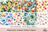 Summer Pattern Clipart Bundle