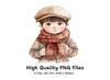 Vintage Boys Clipart Bundle