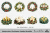 Christmas Advent Wreath Clipart Bundle