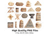 Boho Tribal Clipart Bundle