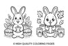 Cute Autumn Bunny Coloring Books
