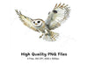 Graceful Flying Owl Clipart Bundle