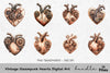 Vintage Steampunk Hearts Clipart Bundle