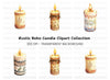 Christmas Candles Clipart Bundle