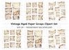 Vintage Scrolls Torn Edges Clipart Bundle