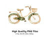 Vintage Bicycle Clipart Bundle