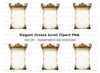 Vintage Scroll Ornate Frame Clipart Bundle