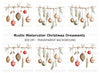 Christmas Ornaments Garland Clipart Bundle