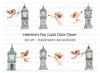 Cupid and Clock Tower Clipart Bundle