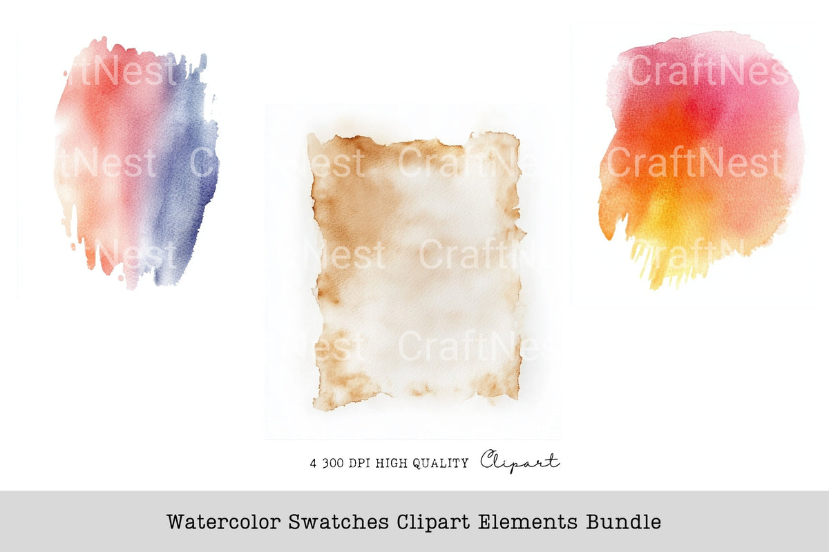 Swatches Elements Clipart Bundle