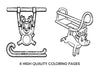 Christmas Reindeer Sleigh Coloring Books