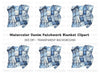 Denim Patchwork Quilt Clipart Bundle