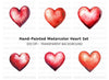 Red Hearts Clipart Bundle
