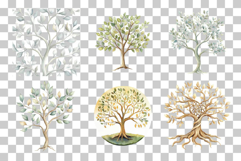 Tree of Life Pattern Clipart Bundle - CraftNest - Digital Crafting and Art