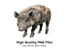 Wild Boar Clipart Bundle