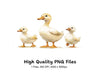Cute Duck Family Clipart Bundle