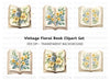 Floral Books Clipart Bundle