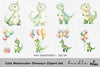 Cute Dinosaur Clipart Bundle