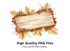 Autumn Wood Sign Clipart Bundle