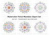 Floral Mandala Clipart Bundle