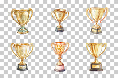 Gold Trophy Award Cup Clipart Bundle - CraftNest - Digital Crafting and Art