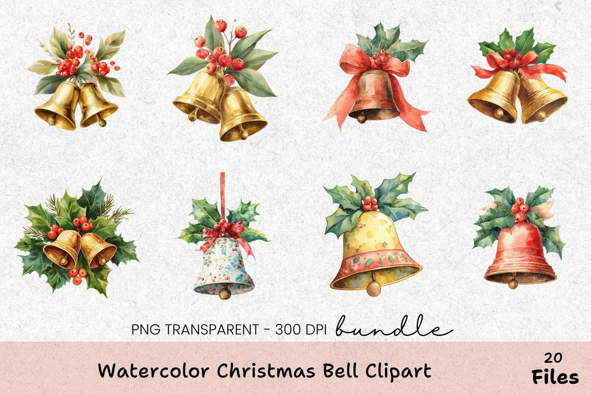 Christmas Bell Clipart Bundle - CraftNest - Digital Crafting and Art