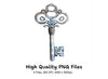 Ornate Antique Keys Clipart Bundle