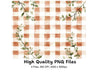 Floral Plaid Clipart Bundle