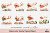 Santa Flying Clipart Bundle