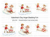 Cute Valentine Angels Sleigh Clipart Bundle