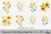 Yellow Flowers Clipart Bundle