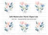 Abstract Floral Clipart Bundle