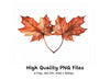 Maple Leaves Love Clipart Bundle