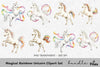 Magical Rainbow Unicorn Clipart Bundle