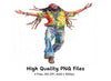 Joyful Rasta Man Dancing Clipart Bundle