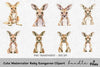 Cute Baby Kangaroo Clipart Bundle